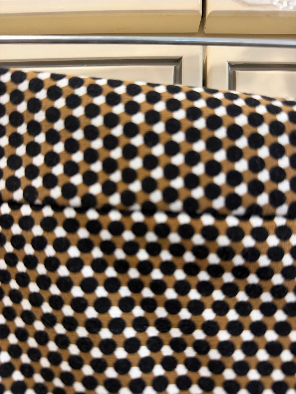 Ann Taylor Black, brown  and White Geometric Pencil Skirt